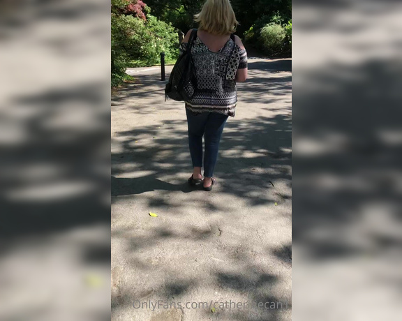 Catherinecan1 aka Catherinecan1 OnlyFans - A little walk in the park with Anna Wish I’d brought my sun dress lol #clothed