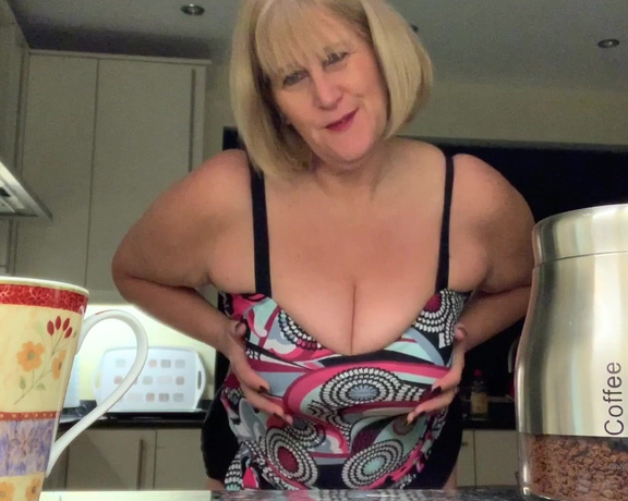 Catherinecan1 aka Catherinecan1 OnlyFans - Coffee Time Plus ~ a little extra! A little boob and pussy play as we imagine me in m swimsuit and