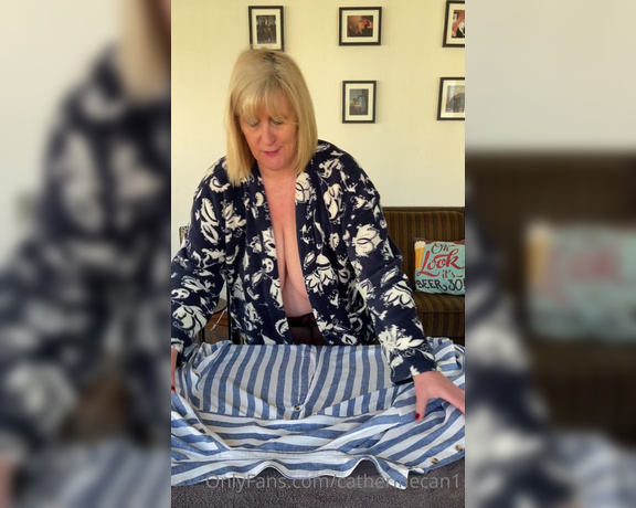 Catherinecan1 aka Catherinecan1 OnlyFans - Your Best Friends Mum gives you Joi as I iron your shirt Then imagine a hot sloppy blowjob mmmm