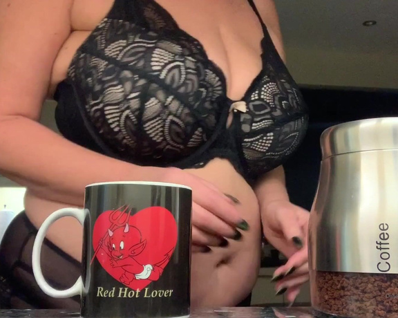 Catherinecan1 aka Catherinecan1 OnlyFans - Coffee Time Play Time  Big tits and stripper heels