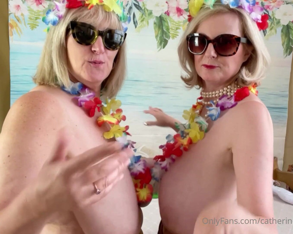 Catherinecan1 aka Catherinecan1 OnlyFans - Hula dancing with @courtesananna just imagine the Hawaiian music lol It’s amazing what I’ve still