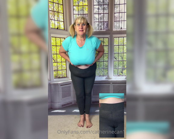 Catherinecan1 aka Catherinecan1 OnlyFans - Yoga ready But can you see my camel toe And very wet pussy