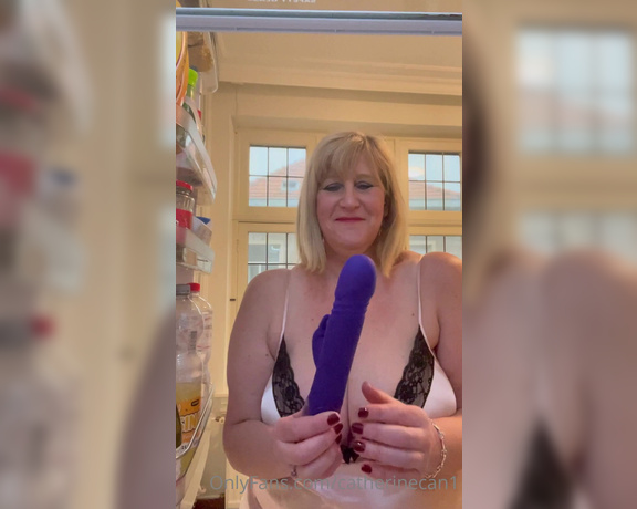 Catherinecan1 aka Catherinecan1 OnlyFans - What’s in the fridge  Bananas, Beer, Chocolate Rabbits or a Rampant Rabbit Guess which one I’l