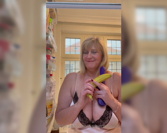 Catherinecan1 aka Catherinecan1 OnlyFans - What’s in the fridge  Bananas, Beer, Chocolate Rabbits or a Rampant Rabbit Guess which one I’l