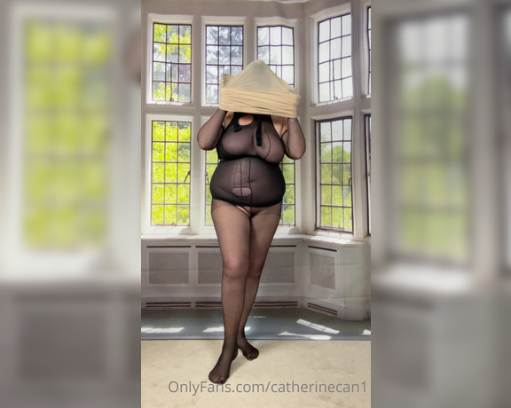 Catherinecan1 aka Catherinecan1 OnlyFans - It’s a nylon bag big enough to cover me from head to toe x #encasement #tights #pantyhose