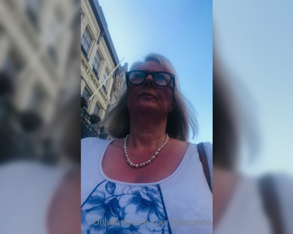 Courtesan Annabel aka Courtesananna OnlyFans - Good morning ) Yesterday all dressed up for the Culture night’ , where the shops come onto the stre