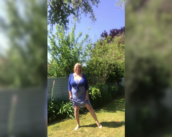 Courtesan Annabel aka Courtesananna OnlyFans - EXCLUSIVE to onlyfans  a sexy twirl in the garden, summer strappy dress,no panties on and bending