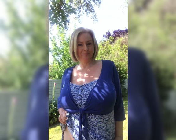 Courtesan Annabel aka Courtesananna OnlyFans - EXCLUSIVE to onlyfans  a sexy twirl in the garden, summer strappy dress,no panties on and bending