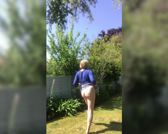 Courtesan Annabel aka Courtesananna OnlyFans - EXCLUSIVE to onlyfans  a sexy twirl in the garden, summer strappy dress,no panties on and bending