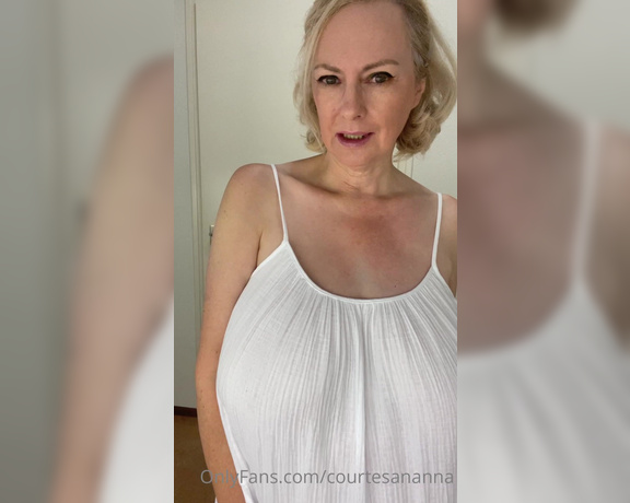 Courtesan Annabel aka Courtesananna OnlyFans - Wednesday drinks at 5pm NL time  and the white see through dress again