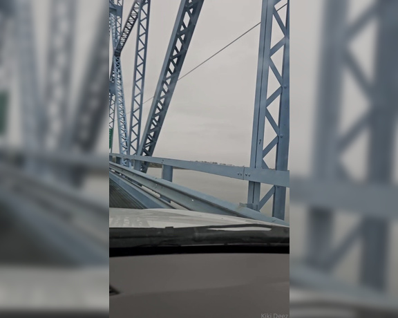 Kiki Deez aka Kikideez OnlyFans - Boob flashes as I drive across a creepy scary bridge!