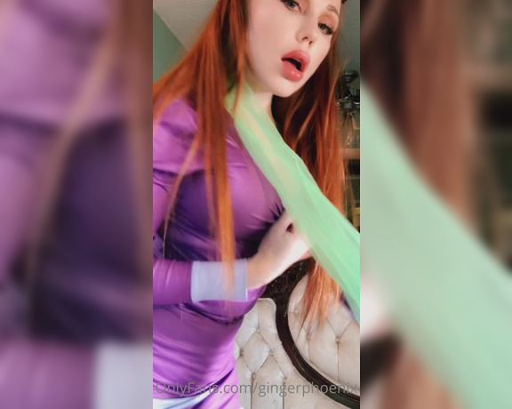 Ginger Phoenix aka Gingerphoenix OnlyFans - If you like Daphne Cosplay don’t miss out on the STRIP out of my Cosplay costume UNSENDTOMORROW