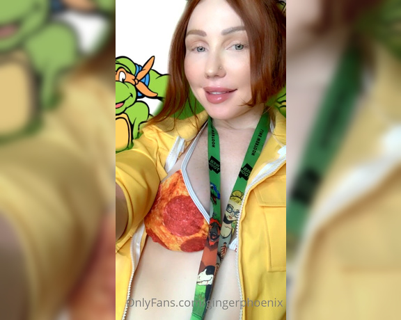 Ginger Phoenix aka Gingerphoenix OnlyFans - Behind the scenes from today’s April O Neil shoot) this Cosplay took Sooo long I had no idea the