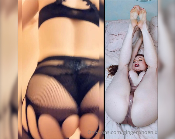 Ginger Phoenix aka Gingerphoenix OnlyFans - Two For Tuesday left or right 2x the booty vs upside down cake in bed