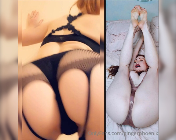 Ginger Phoenix aka Gingerphoenix OnlyFans - Two For Tuesday left or right 2x the booty vs upside down cake in bed