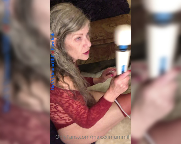 MaXXXimumMilf aka Maxxximummilf OnlyFans - Behind the scenes after a hard dildo ride and then wand masturbation I was finally done with org