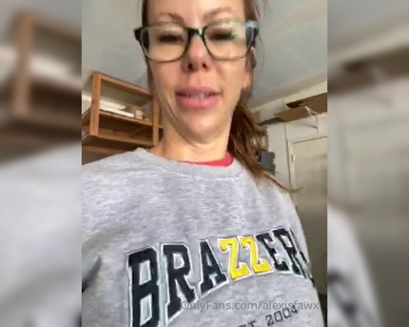Alexis Fawx aka Alexisfawx OnlyFans - Water heater broke and is leaking  replacing it hopefully this