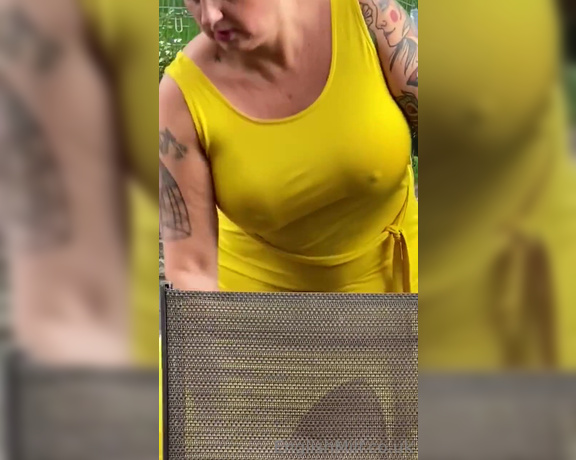 Daniella English aka Daniellaenglish OnlyFans - VIDEO showing off my curves in tight sexy dress in the garden