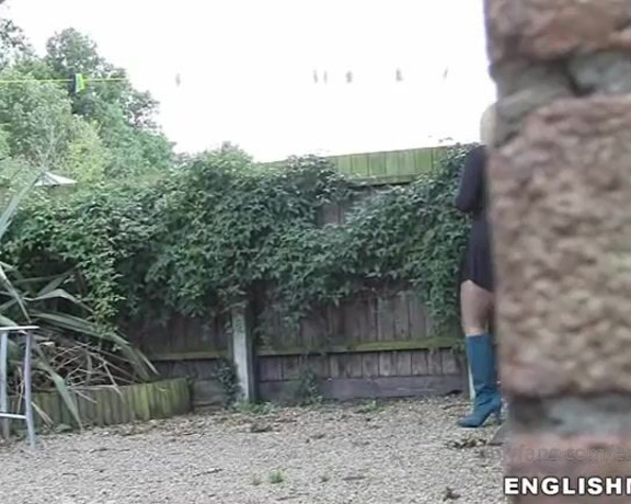 Daniella English aka Daniellaenglish OnlyFans - VIDEO caught trimming my bush #outdoor #upskirt #flashing #stockings