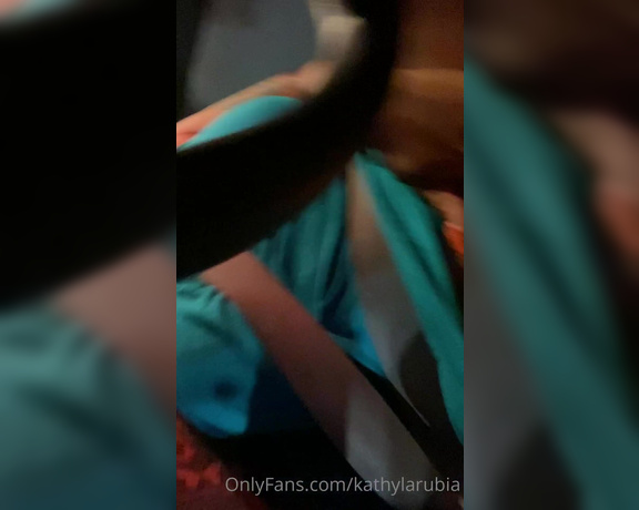 Spanish Barbie aka Spanishxbarbiie OnlyFans - I’m such a nasty lil bitch playin with my pussy at the drive thru cus daddy was making me horny