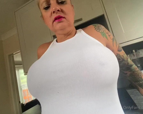 Daniella English aka Daniellaenglish OnlyFans - Naughty see through white dress and g string