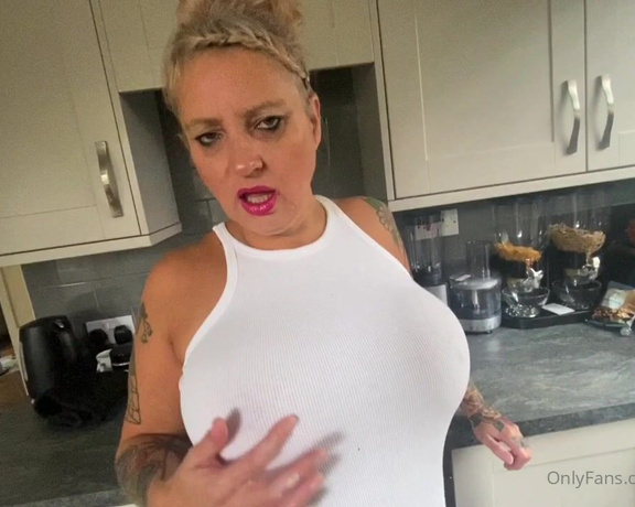 Daniella English aka Daniellaenglish OnlyFans - Naughty see through white dress and g string