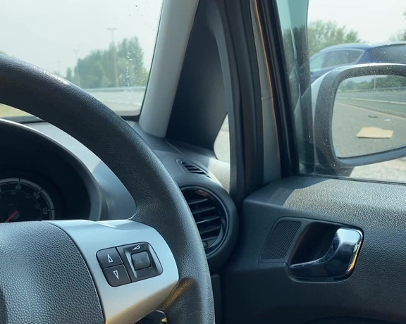 Ava Austen aka Ava_austen OnlyFans - Making myself cum in my husbands car in a lay by with a lorry driver right behind