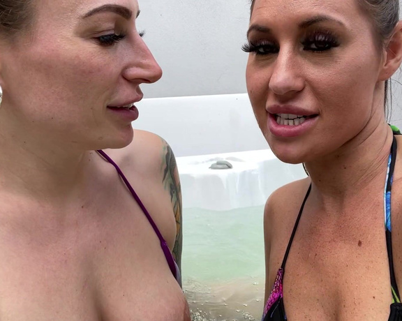 Ava Austen aka Ava_austen OnlyFans - Throwback to summer in the hot tub with @jesswestxxx