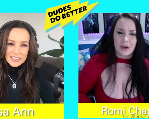 Lisa Ann Onlyfans aka Thereallisaann OnlyFans - The beautiful Romi Chase visited me this week on Dudes Do Better! Oh I just loved her!!!!