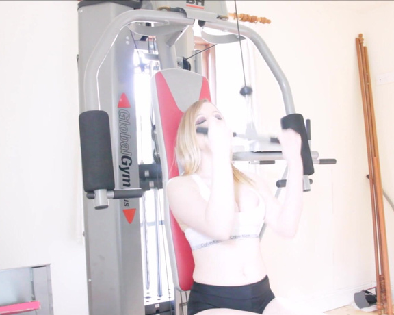 Sophie Shox -  Jerk it while I work it. Lets exercise together, Ill work on My arms and shoulders, whil,  Big Tits, Femdom