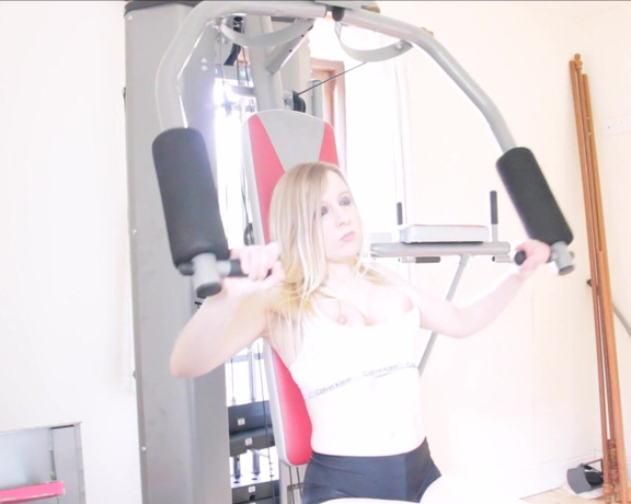 Sophie Shox -  Jerk it while I work it. Lets exercise together, Ill work on My arms and shoulders, whil,  Big Tits, Femdom