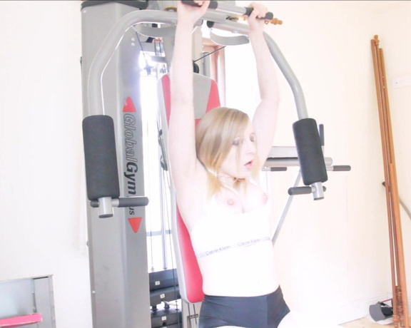 Sophie Shox -  Jerk it while I work it. Lets exercise together, Ill work on My arms and shoulders, whil,  Big Tits, Femdom