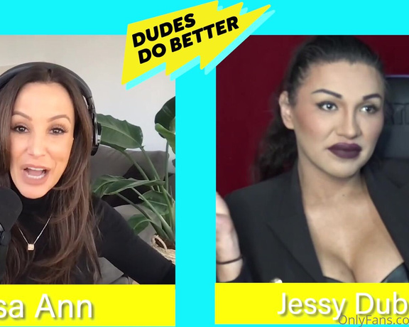 Lisa Ann Onlyfans aka Thereallisaann OnlyFans - Last weeks guest Jessy Dubai on Dudes Do Better was phenomenal