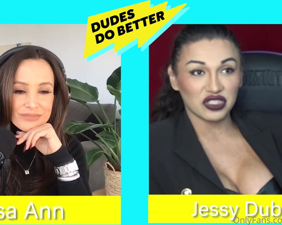 Lisa Ann Onlyfans aka Thereallisaann OnlyFans - Last weeks guest Jessy Dubai on Dudes Do Better was phenomenal