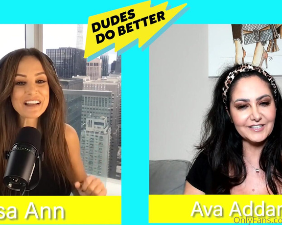 Lisa Ann Onlyfans aka Thereallisaann OnlyFans - This week, Ava Addams joined me on Dudes Do Better  I love this woman