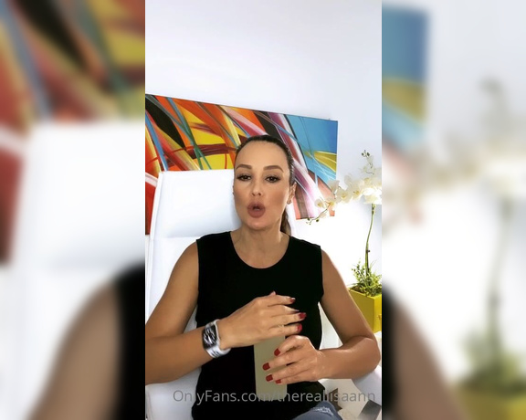 Lisa Ann Onlyfans aka Thereallisaann OnlyFans - Today’s update on Instagram Live