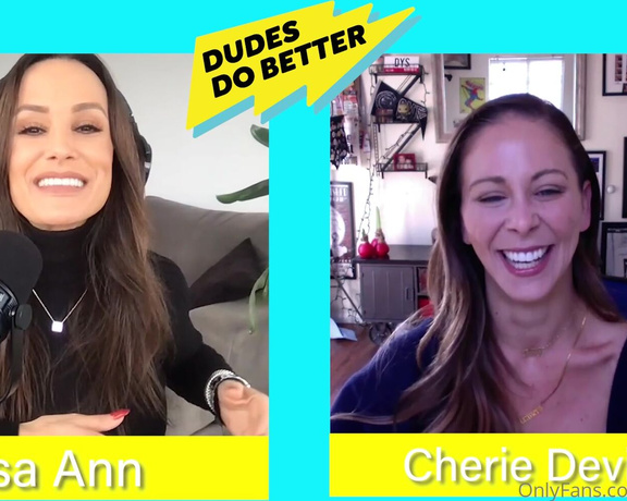 Lisa Ann Onlyfans aka Thereallisaann OnlyFans - This week Cherie DeVille visited me on Dudes Do Better