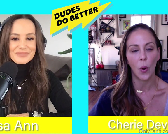 Lisa Ann Onlyfans aka Thereallisaann OnlyFans - This week Cherie DeVille visited me on Dudes Do Better