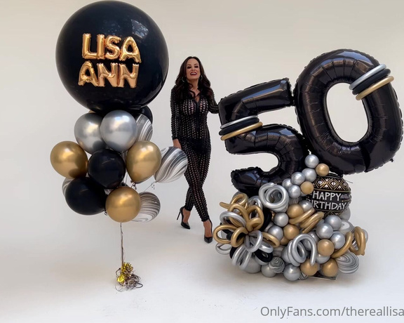 Lisa Ann Onlyfans aka Thereallisaann OnlyFans - Today is my 51st Birthday! This is from last years big 50 celebration I am taking the day off but wi