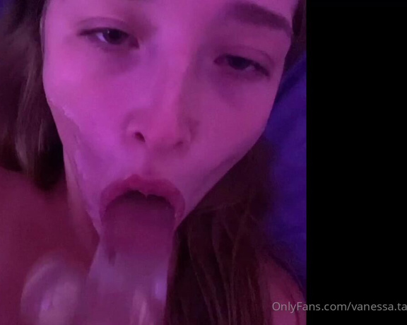 Vanessa Taylor OnlyFans aka Vanessataylor OnlyFans - I love getting sloppy just wish it was a real dick I had in my throat and tight pussy