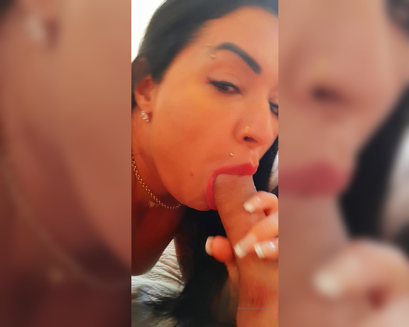 Monica Santhiago XXX aka Monsanthiagoxxx OnlyFans - I havent had a blowjob at Jazz Duro in a long time I sucked a lot and spit in my hot mouth