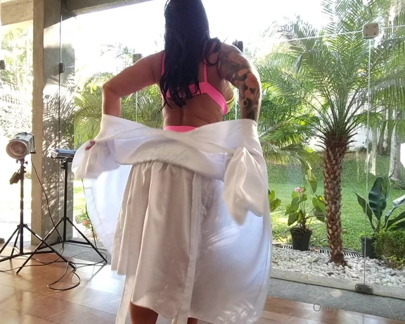 Monica Santhiago XXX aka Monsanthiagoxxx OnlyFans - While he waits sitting on the couch, I tease him to get the hard cock! ASS CLAPPING @jazzduroxxx