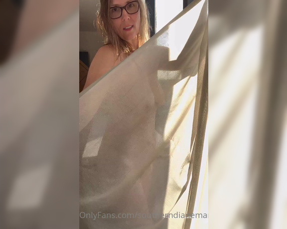 Diane Marie aka Southerndianemarie OnlyFans - Sheer drape dance Pretend your lips are the drape and you are kissing me all over as the drape