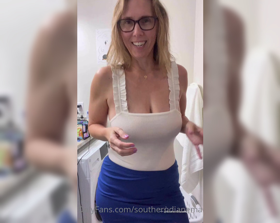 Diane Marie aka Southerndianemarie OnlyFans - I love this bodysuit with the blue miniskirt