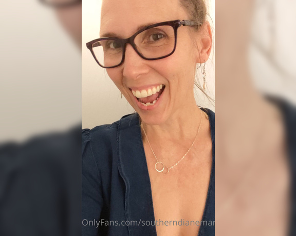 Diane Marie aka Southerndianemarie OnlyFans - I matched the blouse with the jean skirt No bra this time