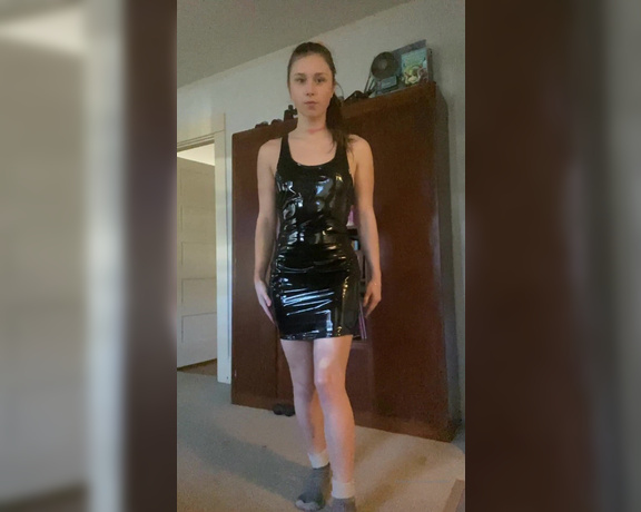 Secretlittle aka Secretlittle OnlyFans - Got a super sexy and shiny latex dress! How does it look on me 16