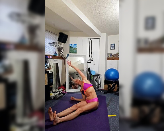 Classy Hot Babe aka Sheswitme OnlyFans - Todays Stretching after my workout