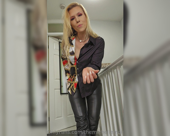 Michelle moist aka Themichellemoist OnlyFans - New leather trousers to show off 1