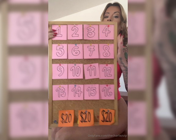 Charlie Zoe OnlyFans aka Thecharliezvip OnlyFans - BRAND NEW LUCKY NUMBERS GAME !! Chose your numbers and win hot prizes Top prizes range from 3 months