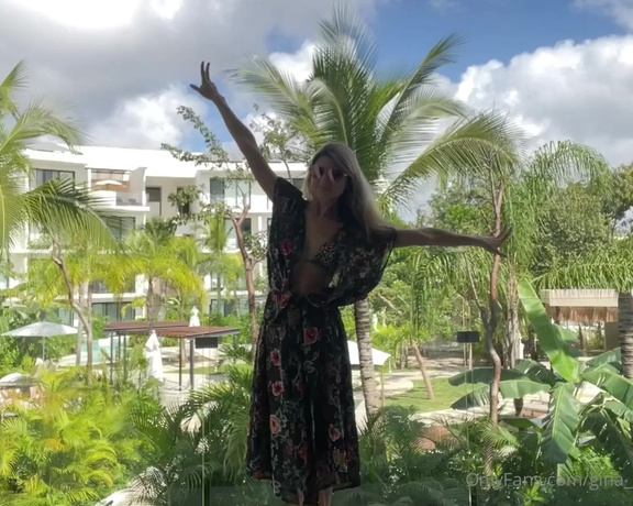 Gina Gerson aka Gina_gerson OnlyFans - I just did great session in Tulum from my balcony ask me for more